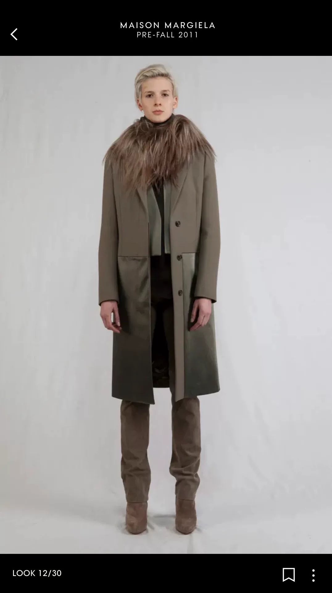 Maison Martin Margiela Patchwork Wool Coat