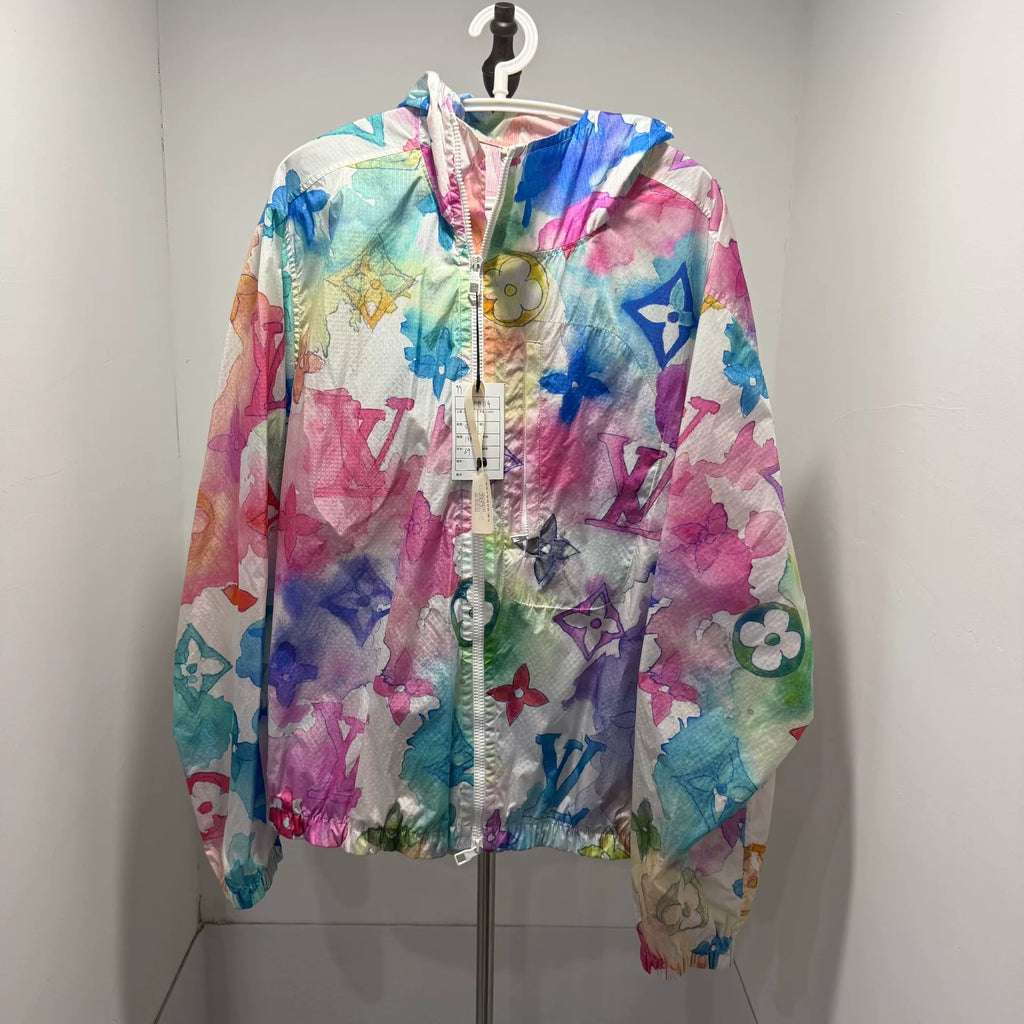 Louis Vuitton Ink Wash Style Zip-Up Hoodie