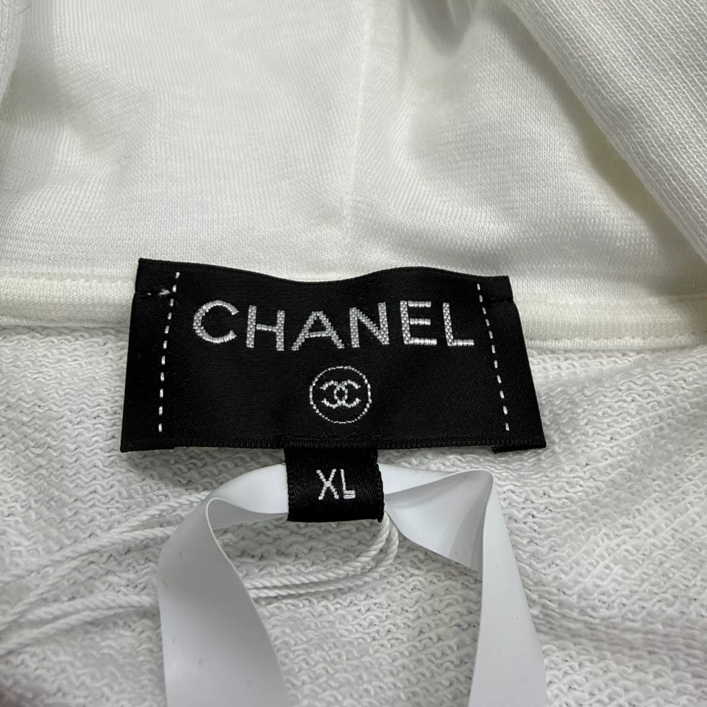 Chanel Camellia Sequin Hooded Sweater