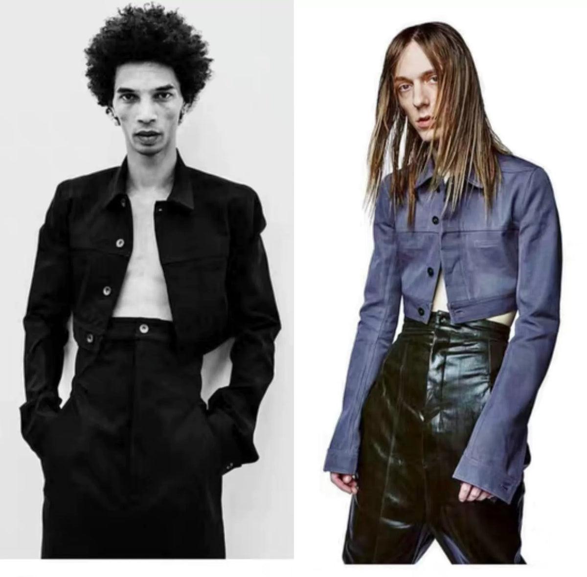 Rick Owens SS18 Runway Nylon Standing Collar Jacket