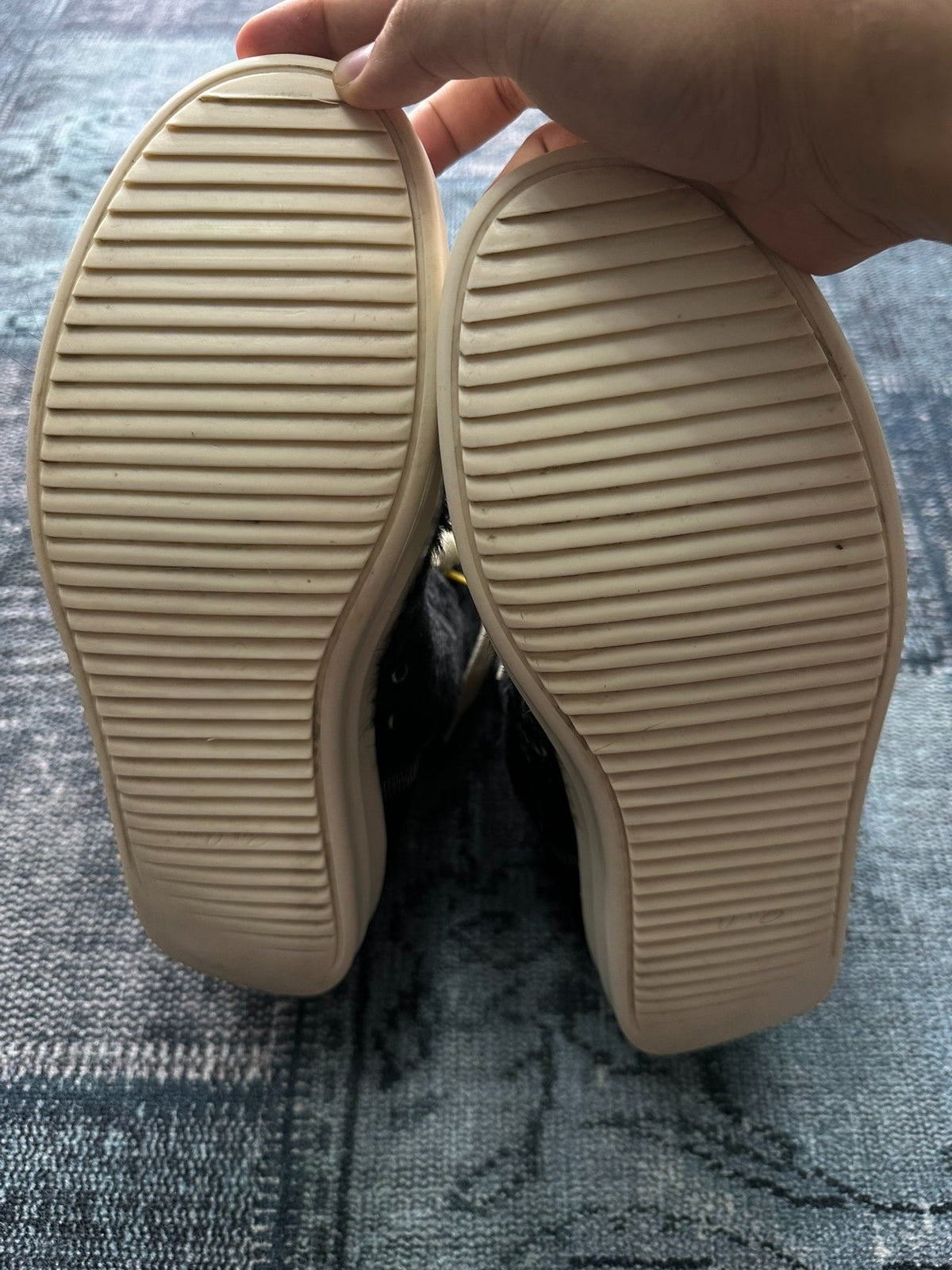 Rick Owens Horsehair High-Top Sneakers