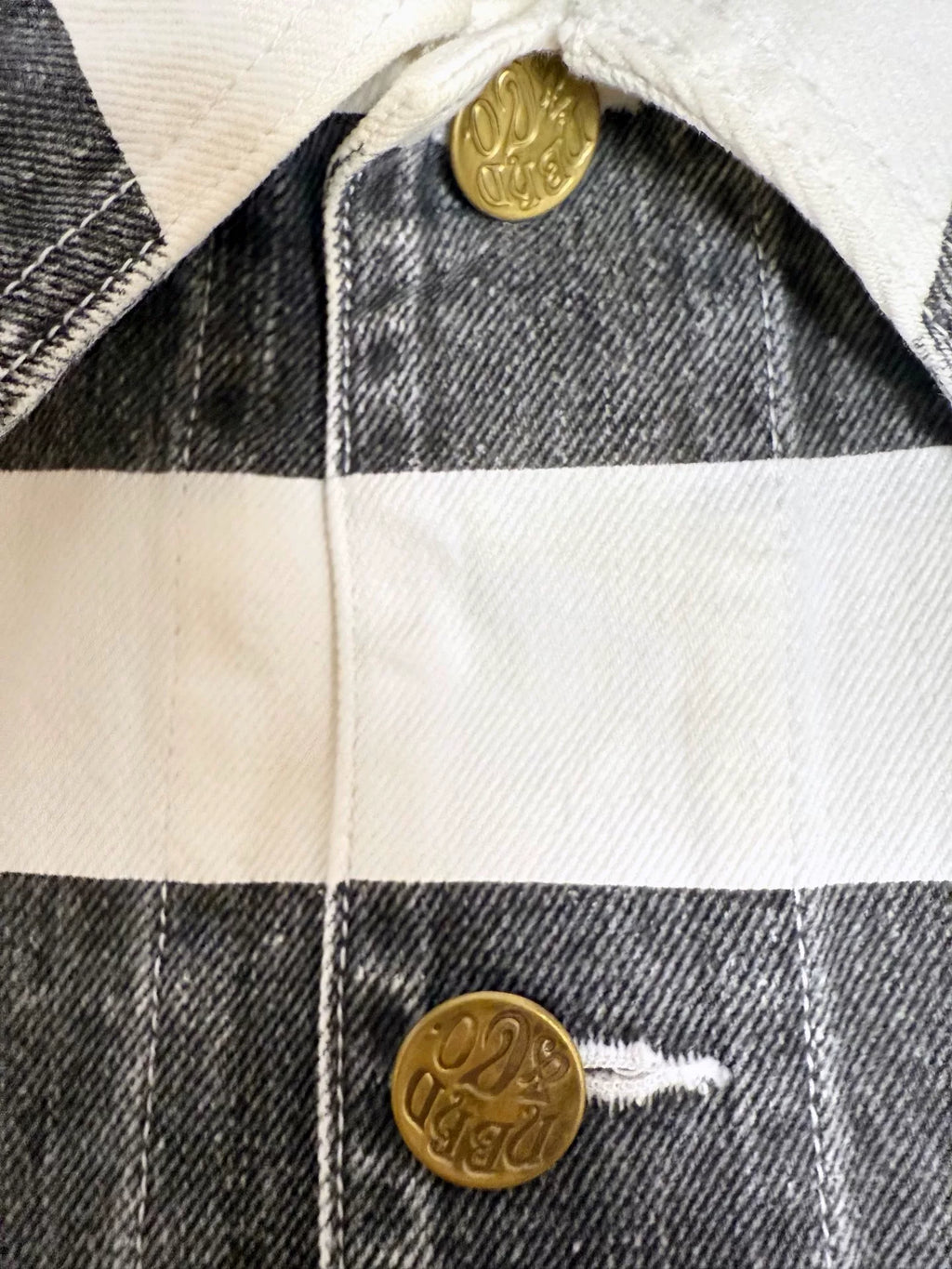 Neighborhood 13AW Drybak C- Black White Striped Fan Cotton Jacket