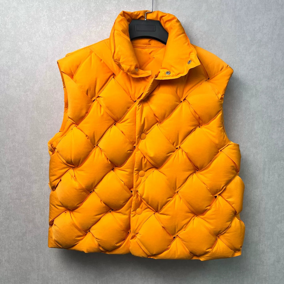 Bottega Veneta Orange Woven Down Vest