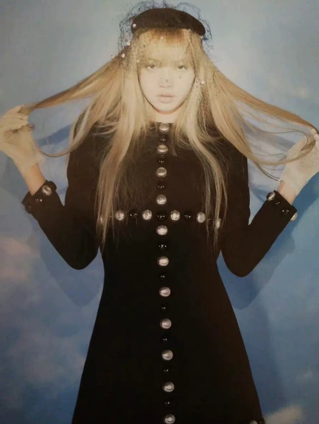 Celine 19SS Black Wool Long Sleeve Dress