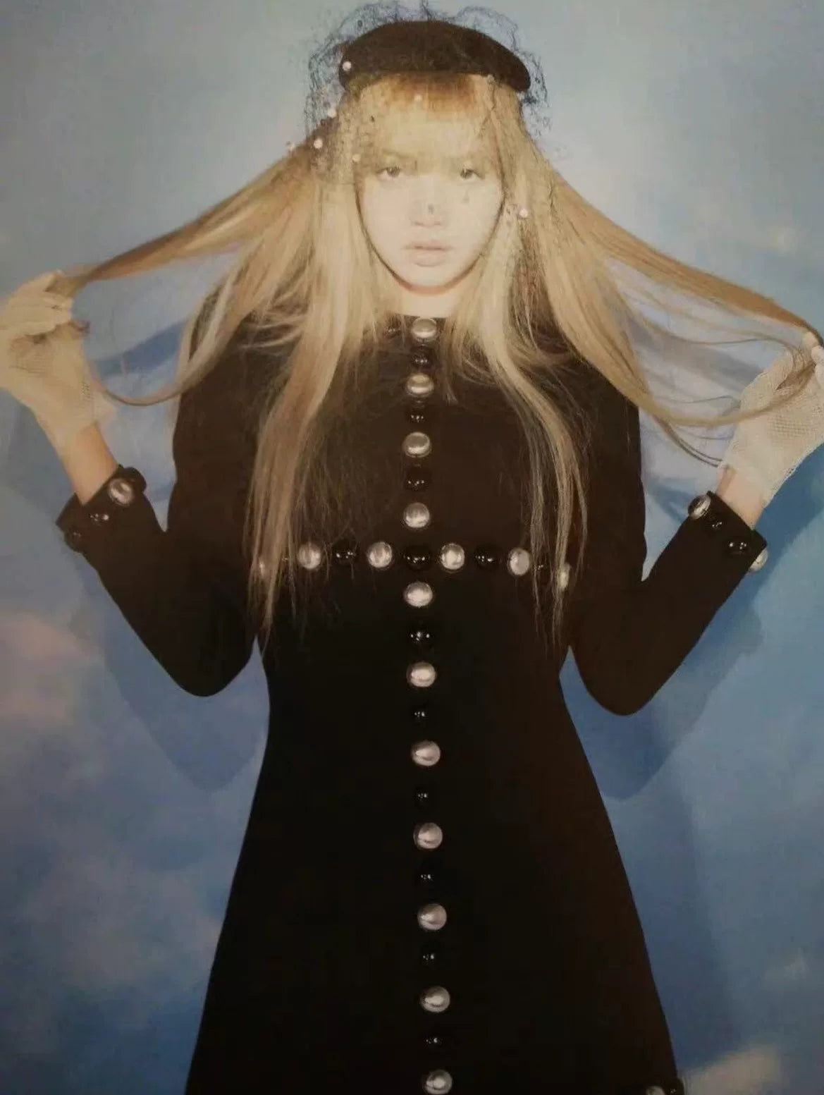 Celine 19SS Black Wool Long Sleeve Dress