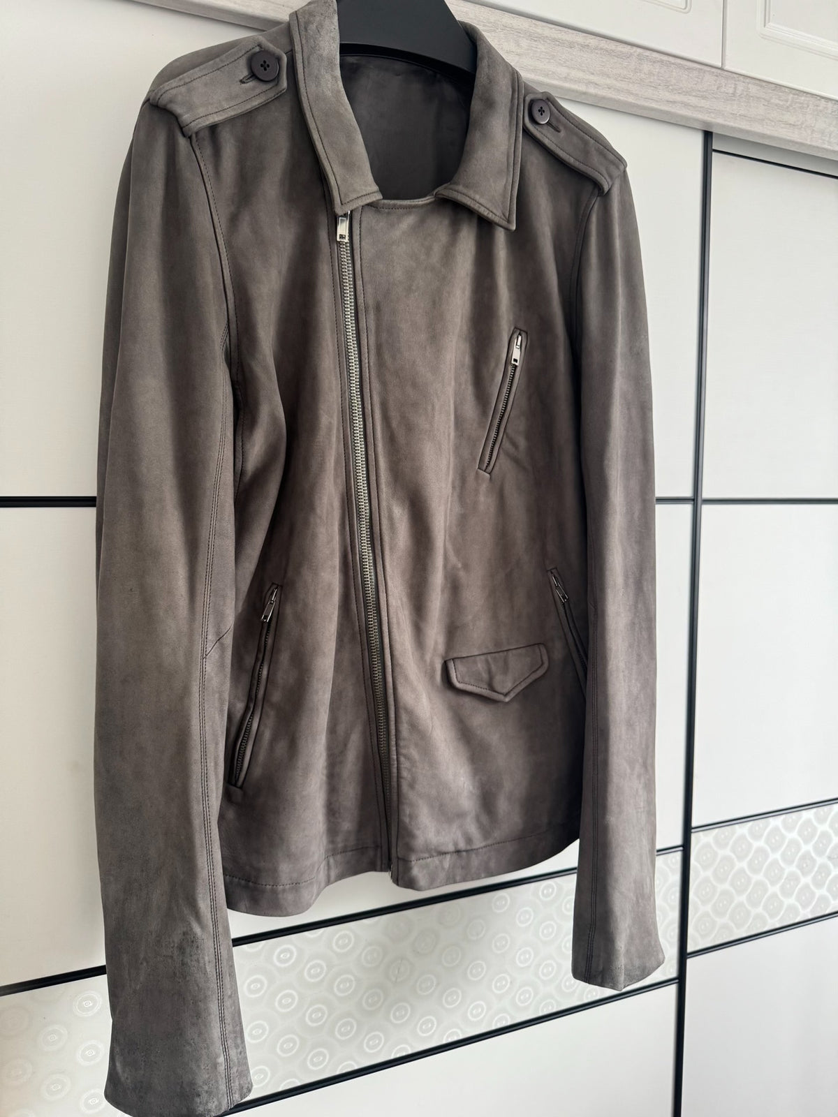 Rick Owens mainline leather jacket