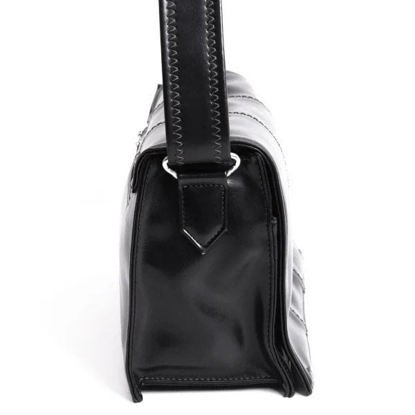 Jean Paul Gaultier Black Leather Dragon Sword Heart Crossbody Bag