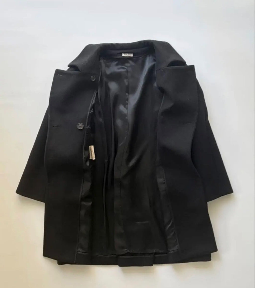 Miu Miu Double-Breasted Wool Coat