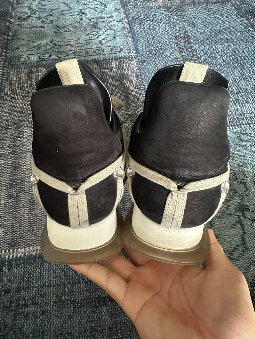 Rick Owens Runner Crazy Lacing Sneakers