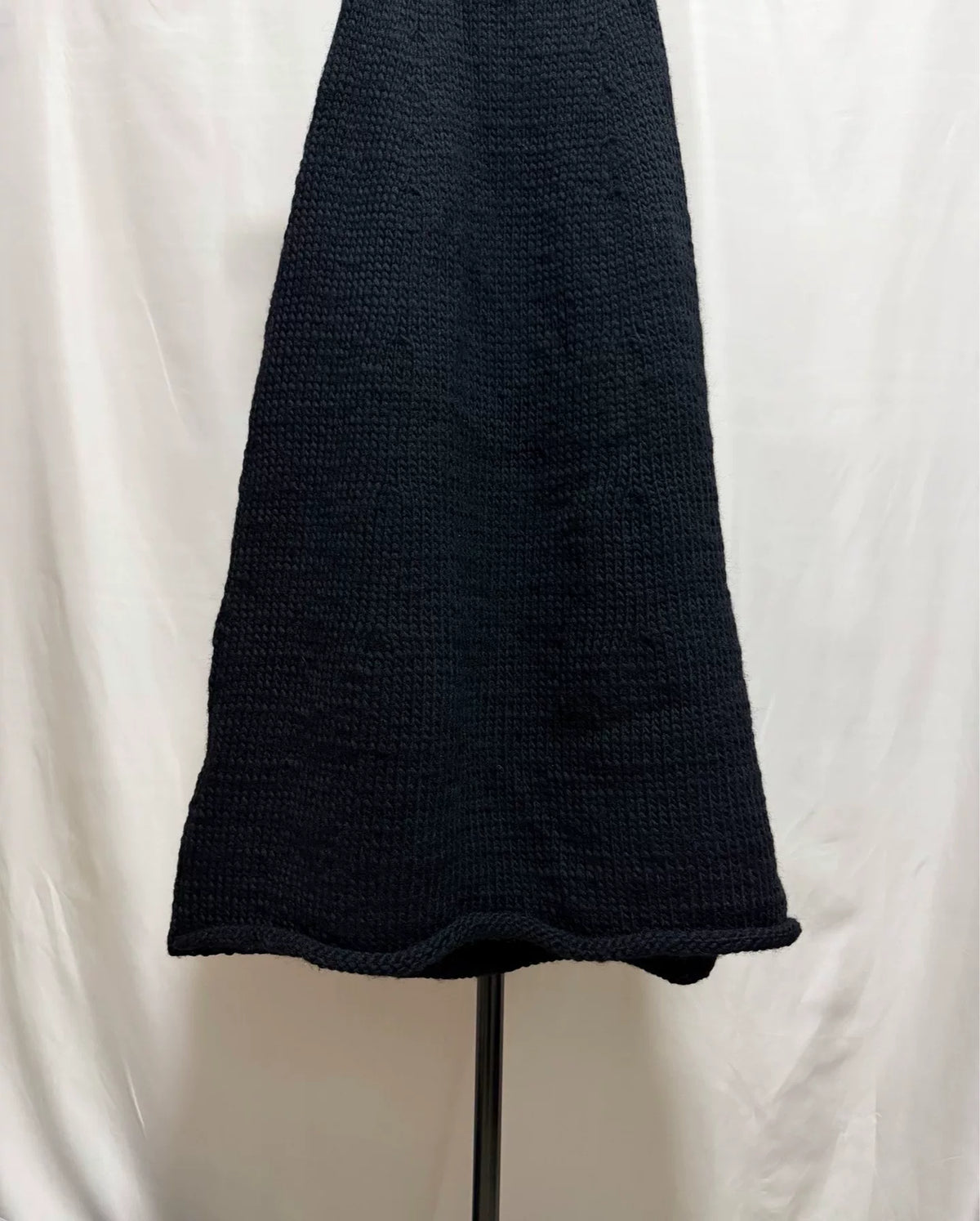 Comme Des Garcons Tricot Midi Black Skirt
