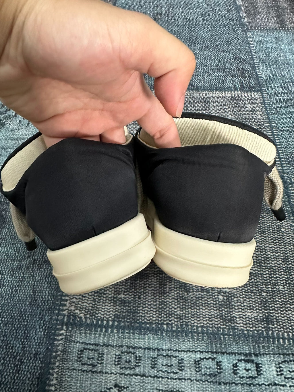Rick Owens sub-line canvas "Panting" chunky laces Sneakers