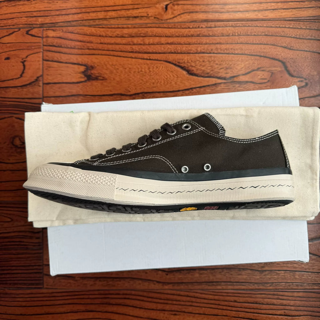 Visvim 25aw SKAGWAY LO CANVAS black thin-sole canvas shoes