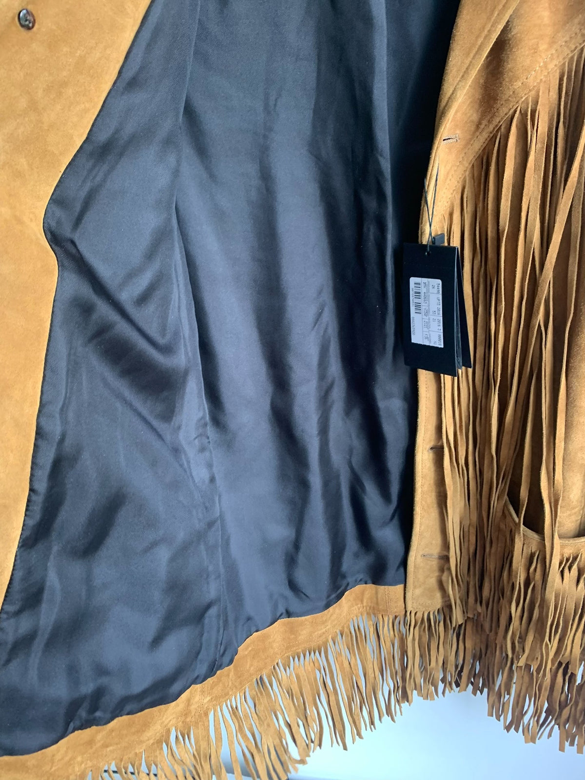 Saint Laurent PARIS Suede Fringe Jacket