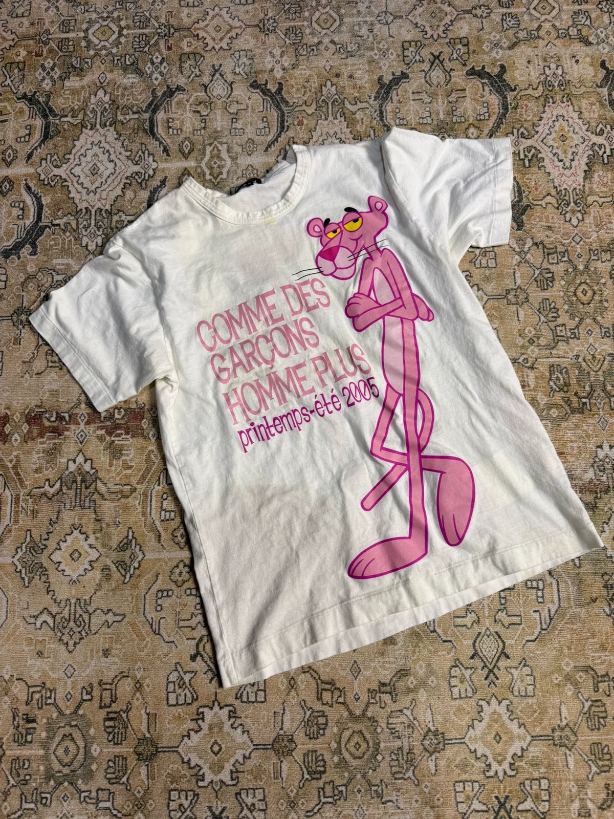 Comme des Garçons Homme Plus × Pink Panther SS05 White Top