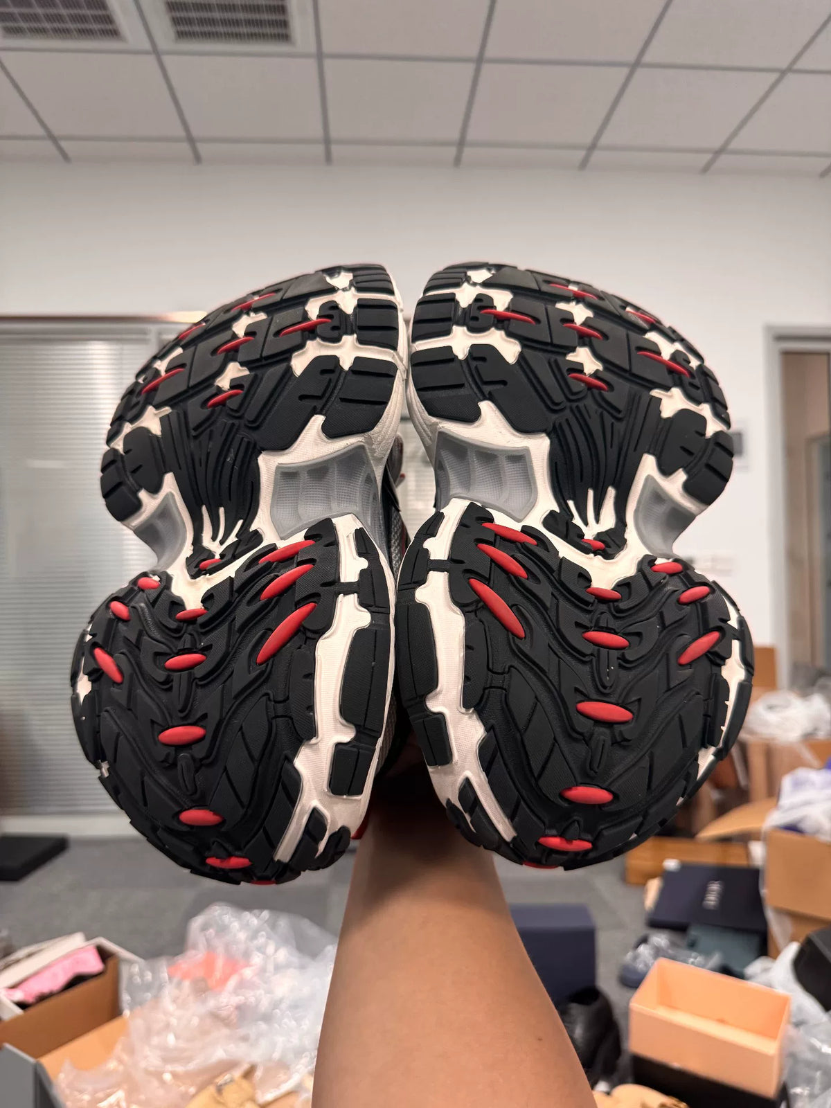 Balenciaga 10XL Black White Red Sneakers
