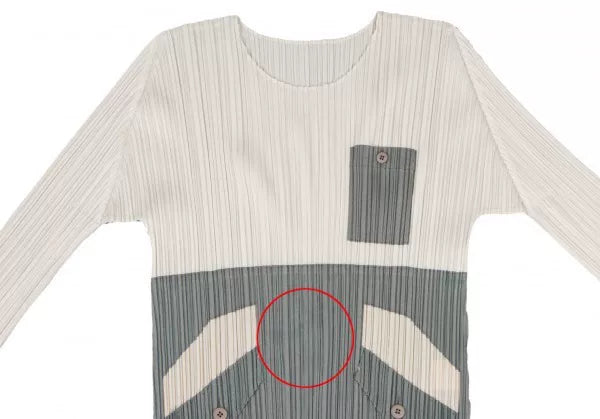 Issey Miyake Vintage Patchwork Pleated Top