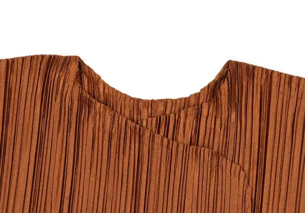 Issey Miyake Vintage Orange Pleated Top