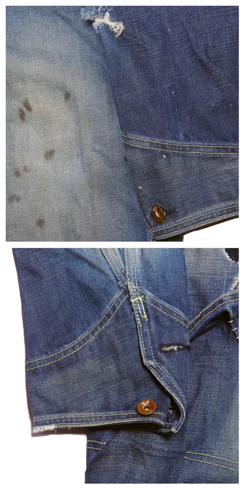Neighborhood 06AW Kneel Down Blue Distressed Denim Jacket