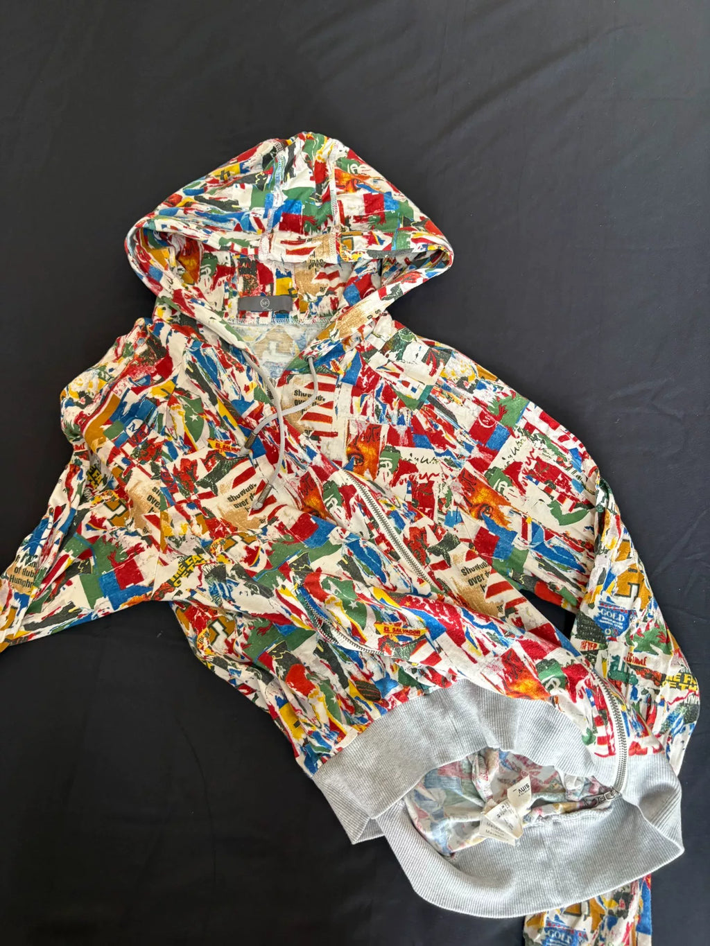 ALEXANDER MCQUEEN printed sweatshirt jacket