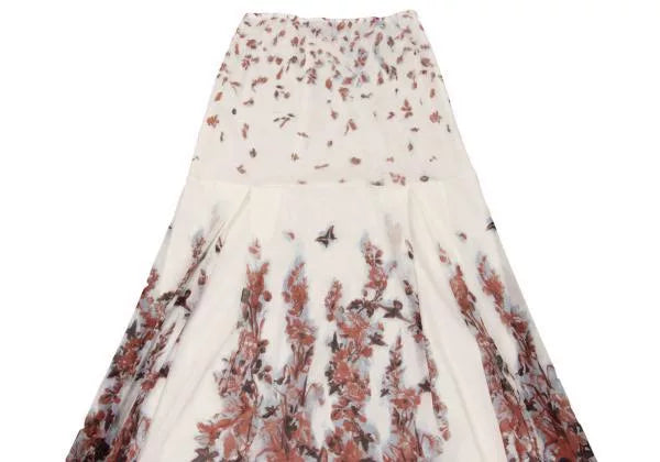 Jean Paul Gaultier Vintage White Floral Mesh Skirt