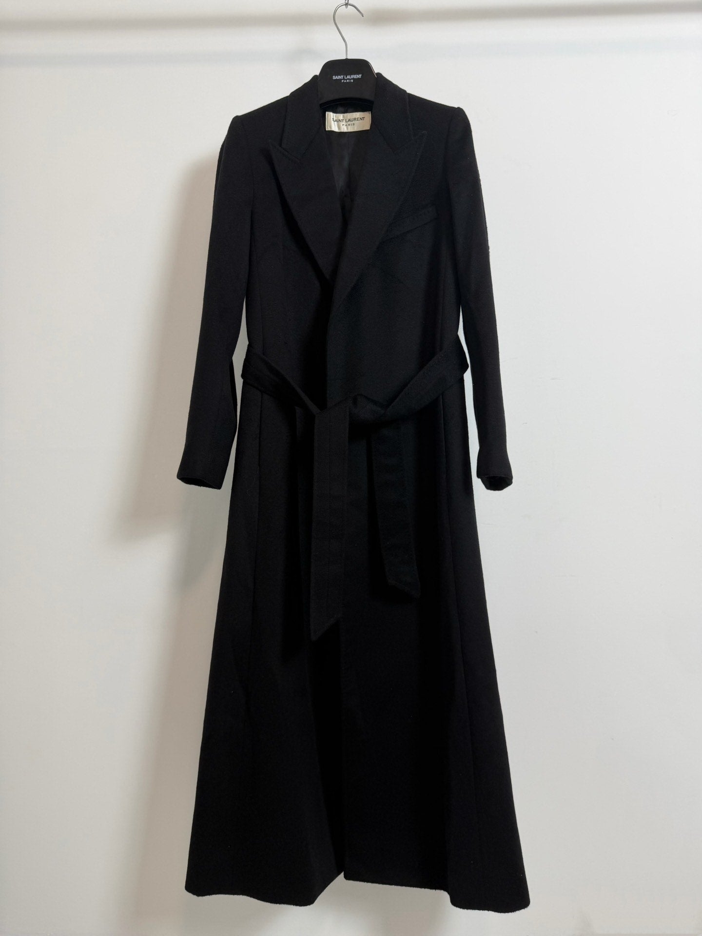 Saint Laurent 16fw Black Cashmere Coat