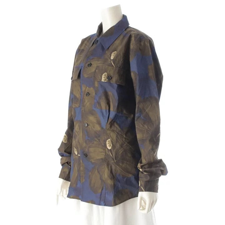 Dries Van Noten Floral Print Long Sleeve Shirt