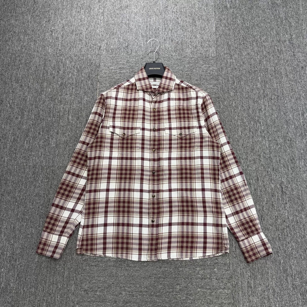 Brunello Cucinelli Plaid Shirt