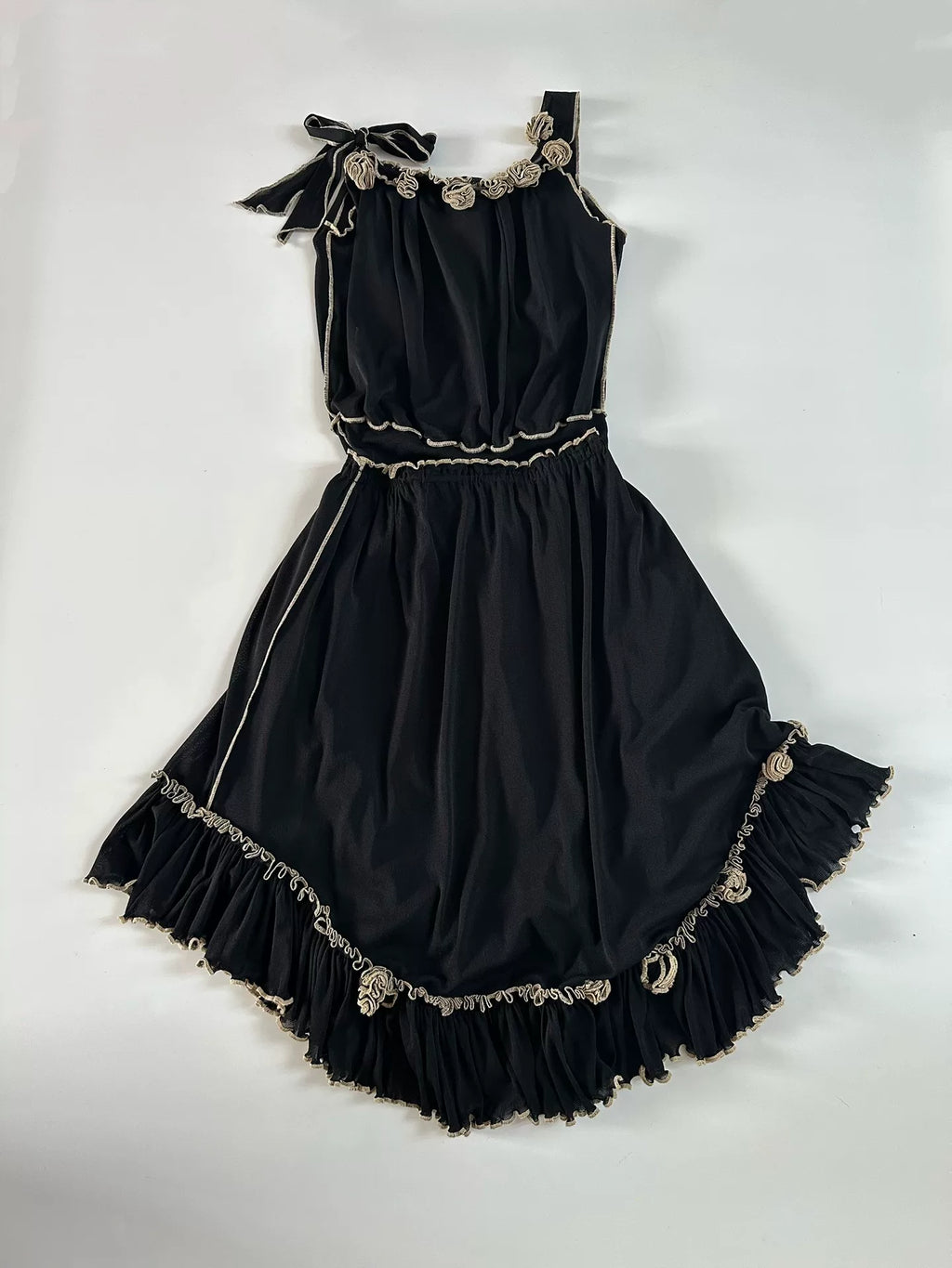 Jean Paul Gaultier Vintage Mesh Vest Midi Skirt