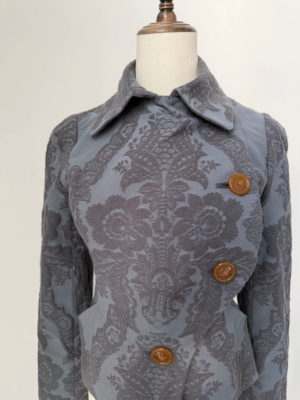Vivienne Westwood Red Label Vintage Jacquard Asymmetric Short Jacket