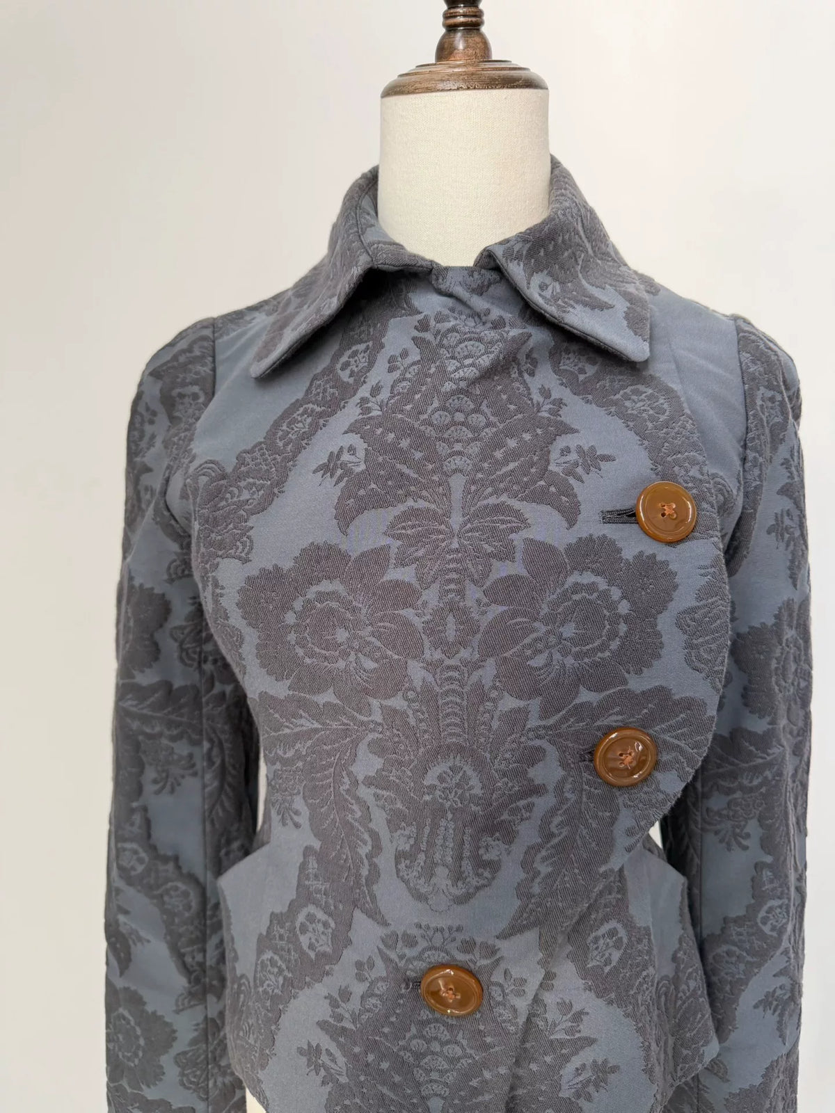 Vivienne Westwood Red Label Vintage Jacquard Asymmetric Short Jacket