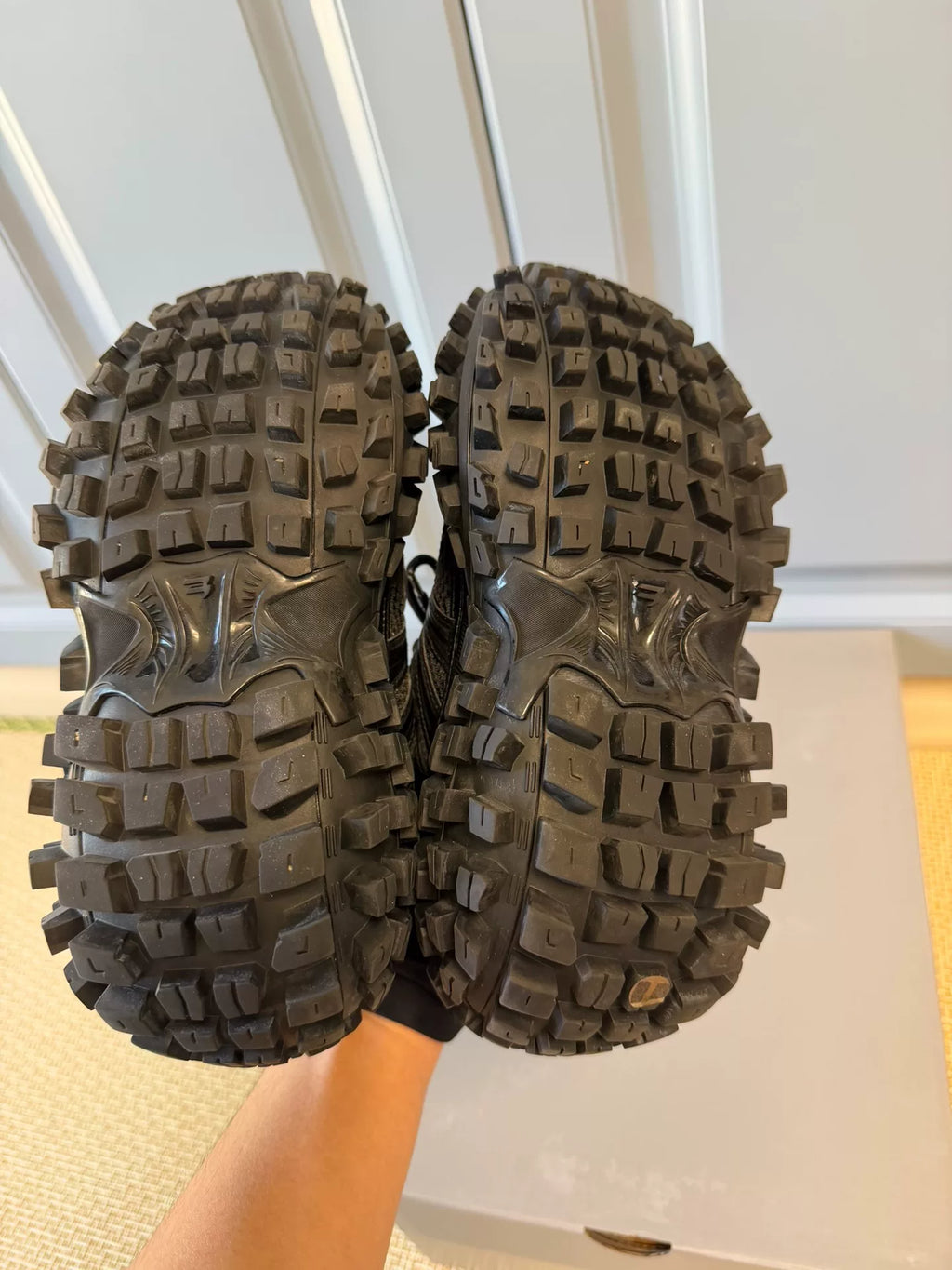 Balenciaga Black Defender Tire Sneakers