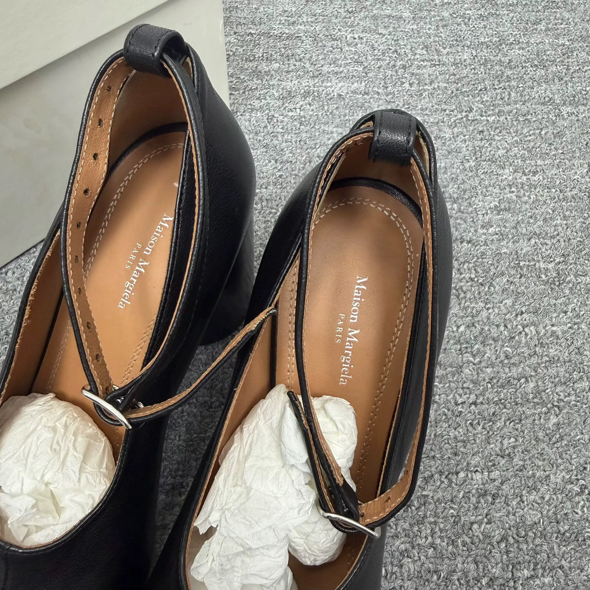Maison Margiela Tabi Mary Jane Lambskin Shoes