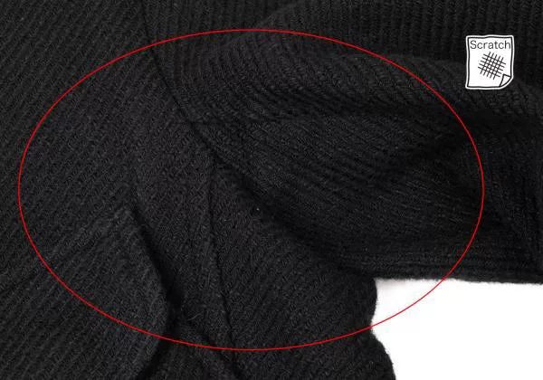 Yohji Yamamoto Black Raw-Edge Jacket