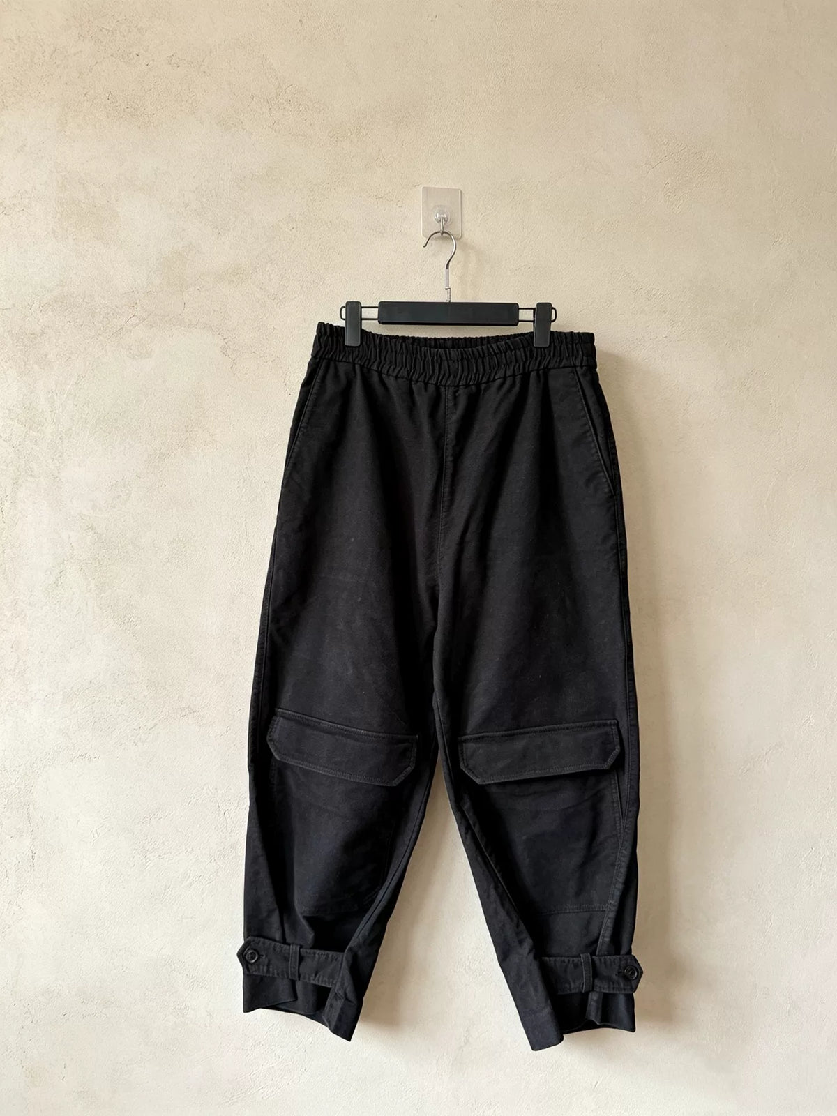 Yohji Yamamoto Ys Cuffed Pocket Wide-Leg Trousers