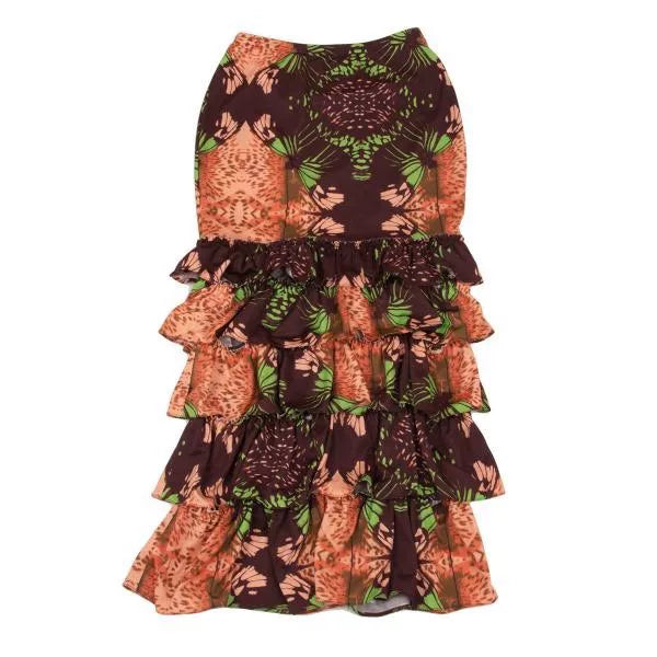 Jean Paul Gaultier Vintage Patterned Multi-Layer Lace Skirt