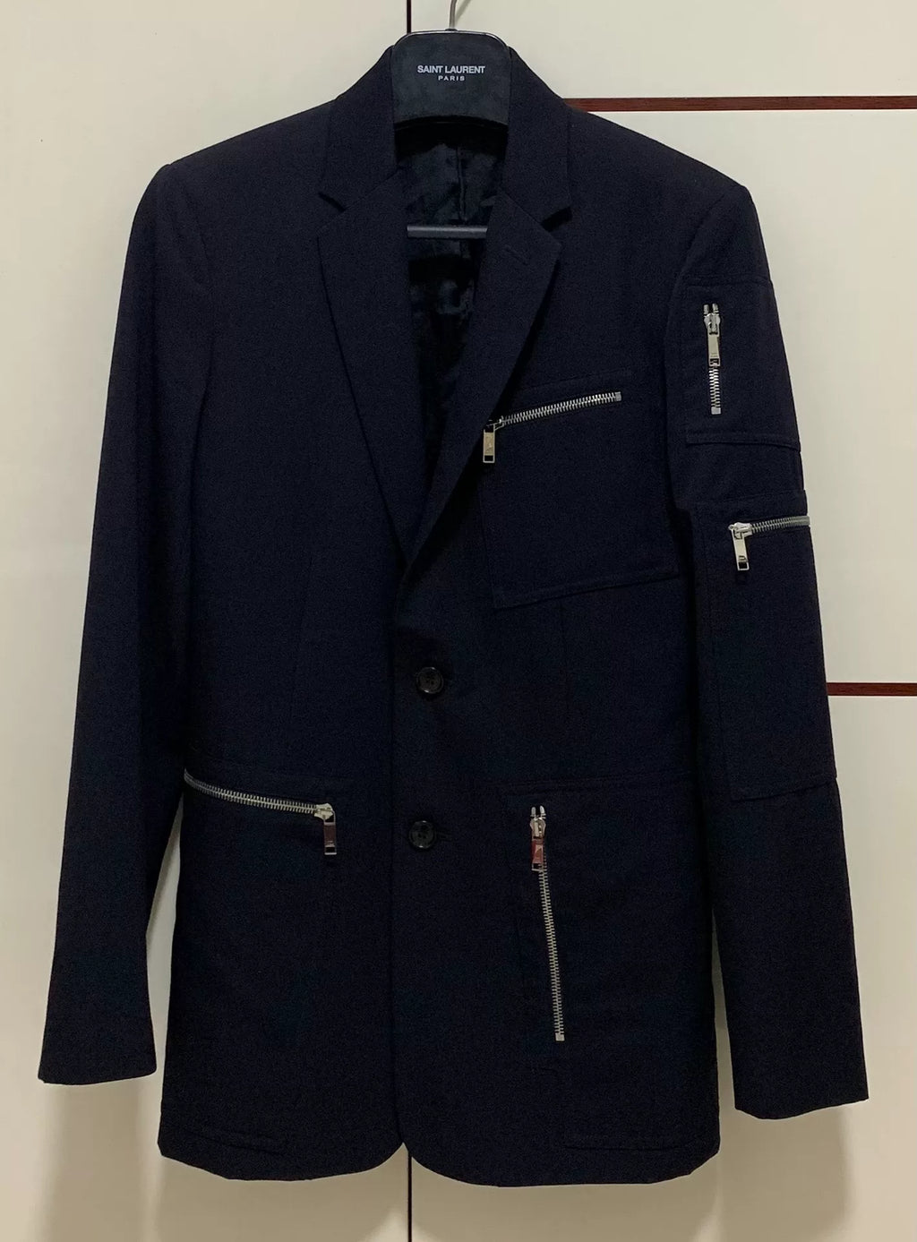 Dior Homme 16SS Runway Zip Wool Suit