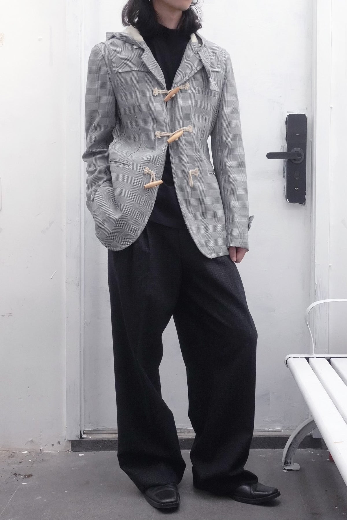 Comme Des Garcons | SS2011 Prince of Wales Check Hooded Blazer
