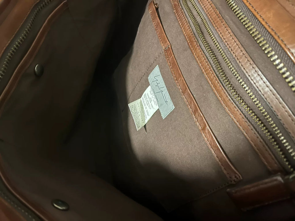 Yohji Yamamoto Brown Tote Bag