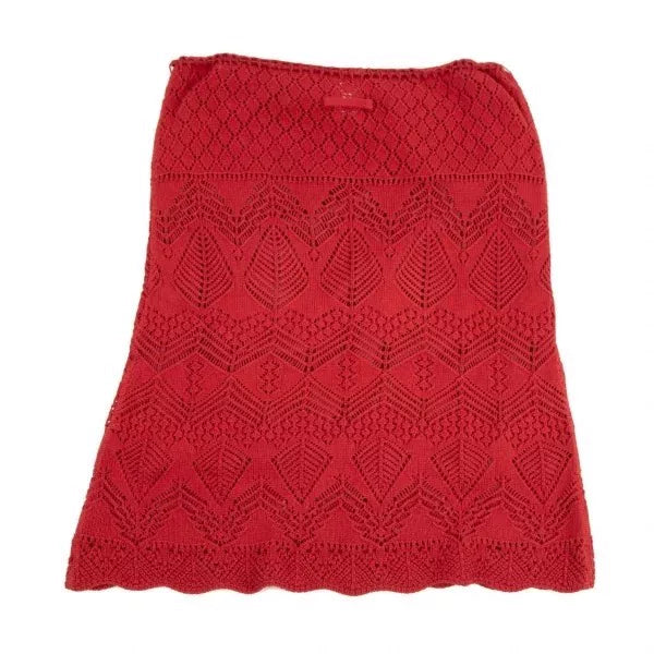 Jean Paul Gaultier Vintage Red Knit Skirt