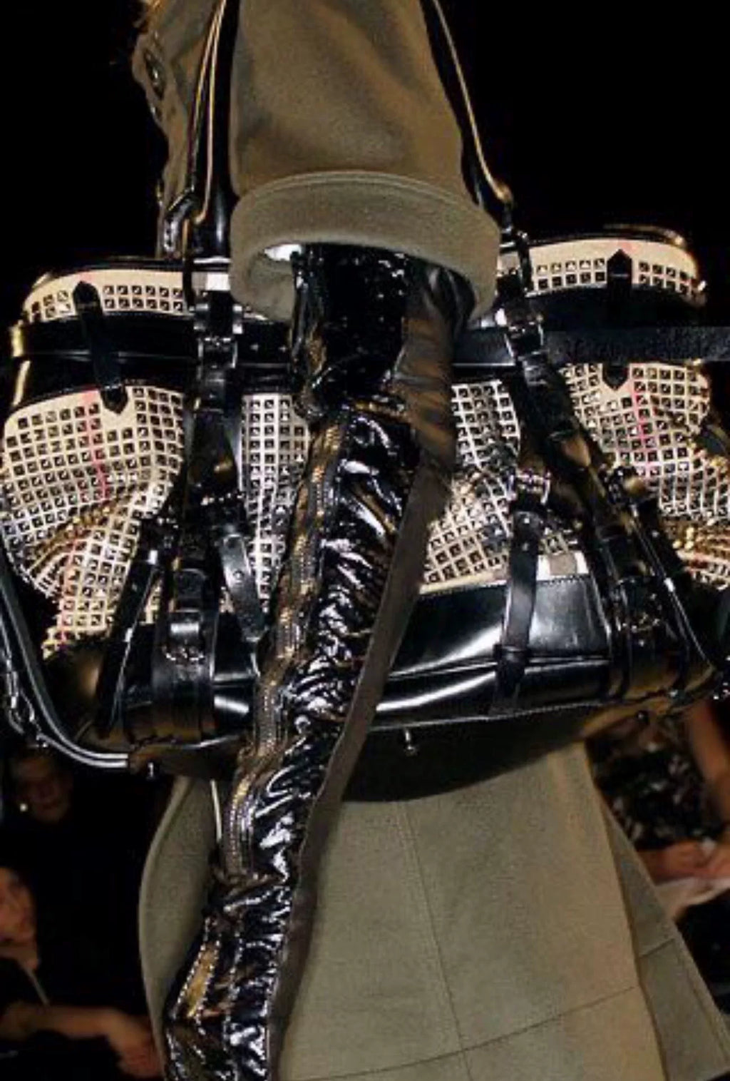Burberry AW07 Studded Laced Tote Bag by Christopher Bailey