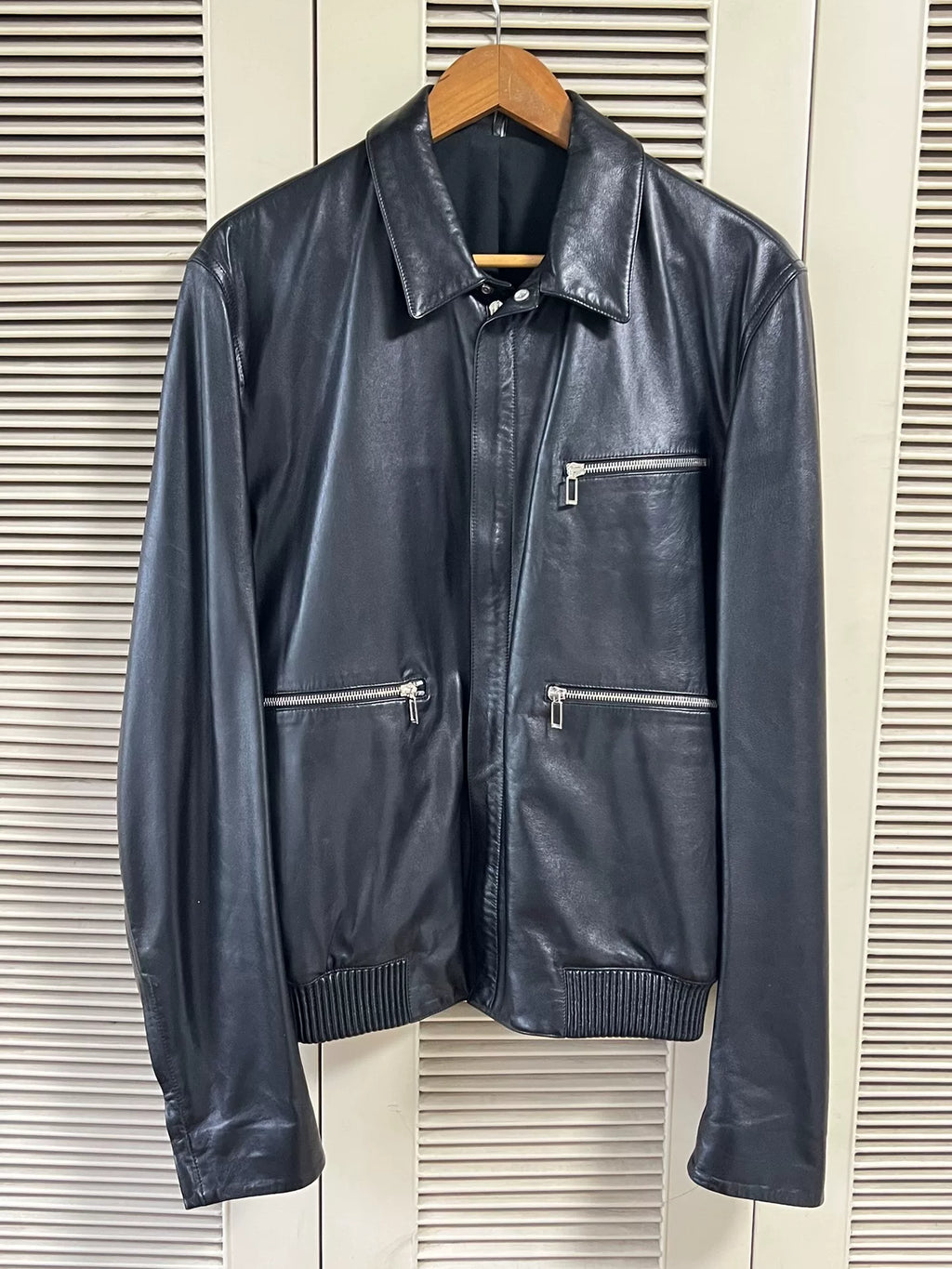 Dior Black Lambskin Biker Jacket
