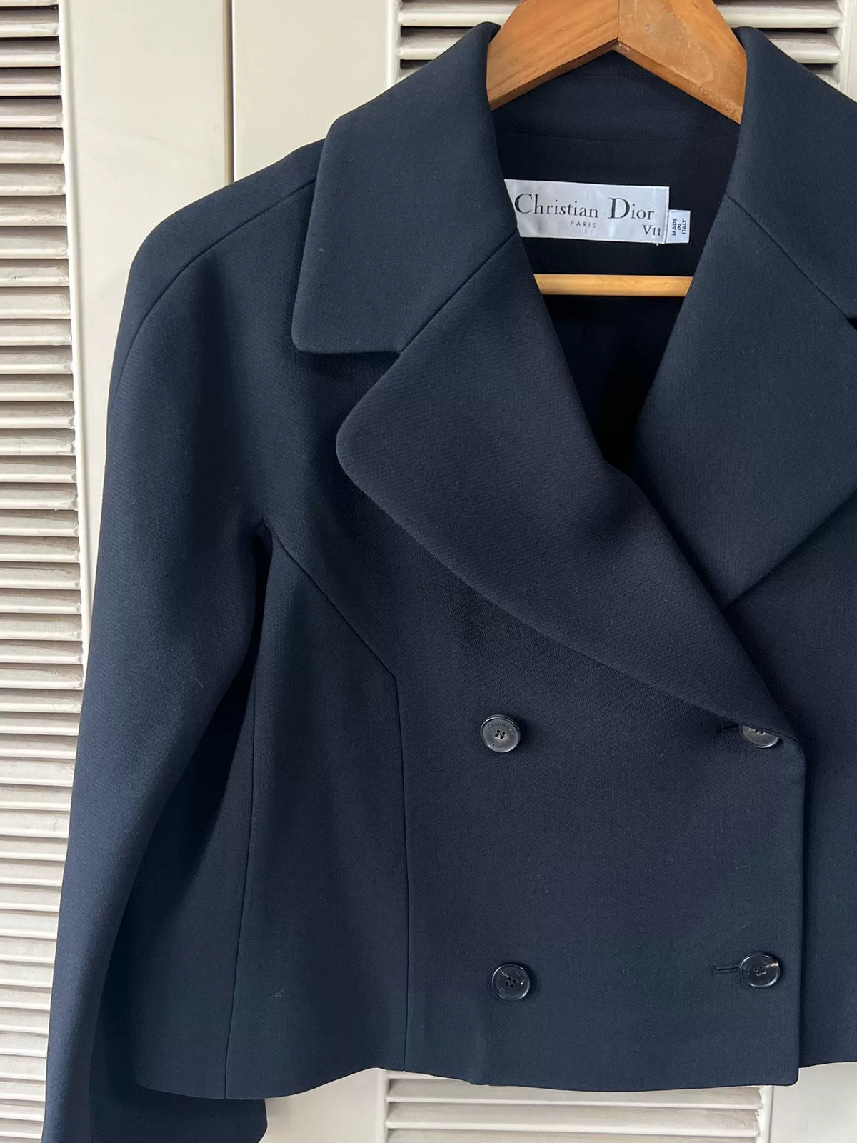 Dior V11 Double-Breasted Black Jacket