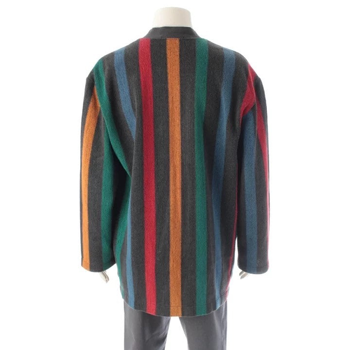 Issey Miyake 1980s Colorful Striped Knit Sweater