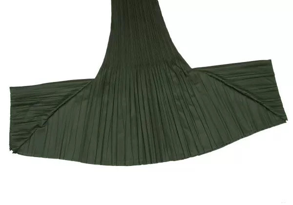 Issey Miyake Vintage Green Pleated Dress