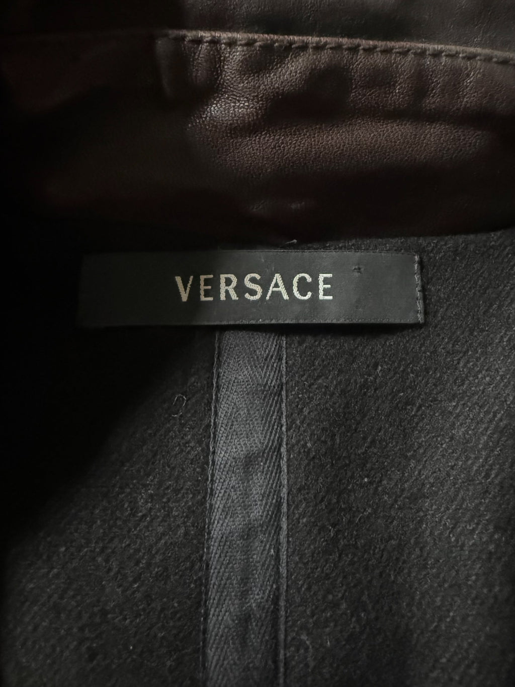 Versace 00s Multi Zip Leather Mainline Jacket