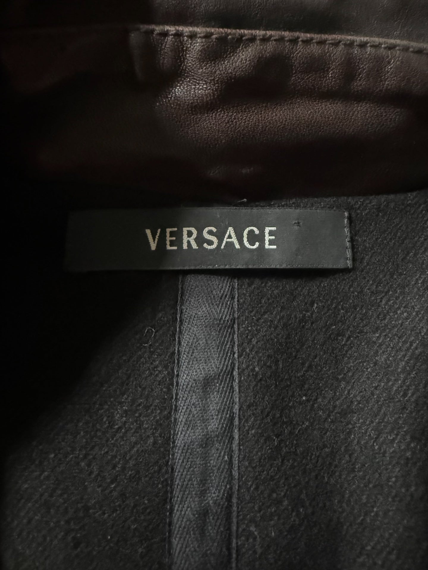 Versace 00s Multi Zip Leather Mainline Jacket
