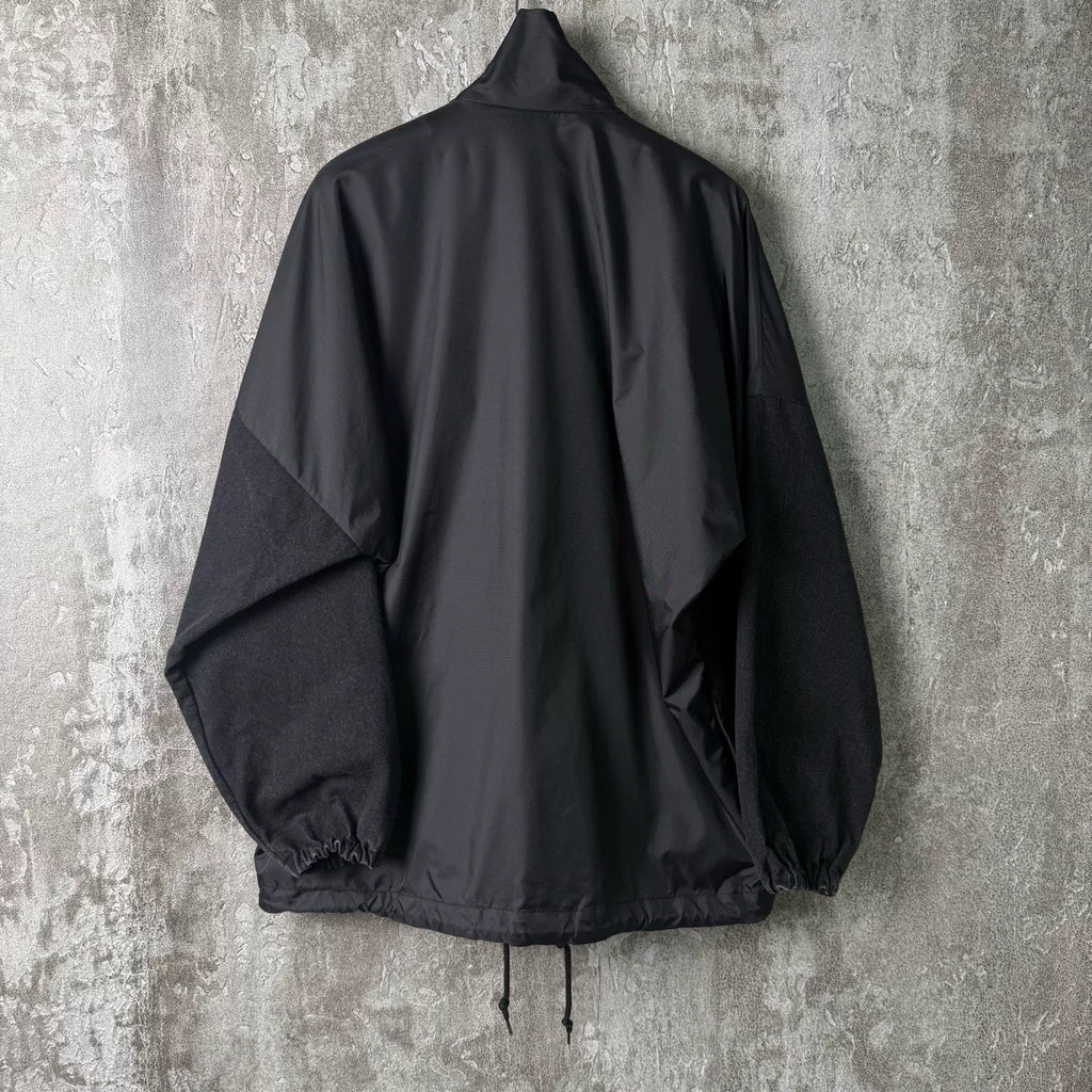 Balenciaga Print Denim Panel Shell Jacket