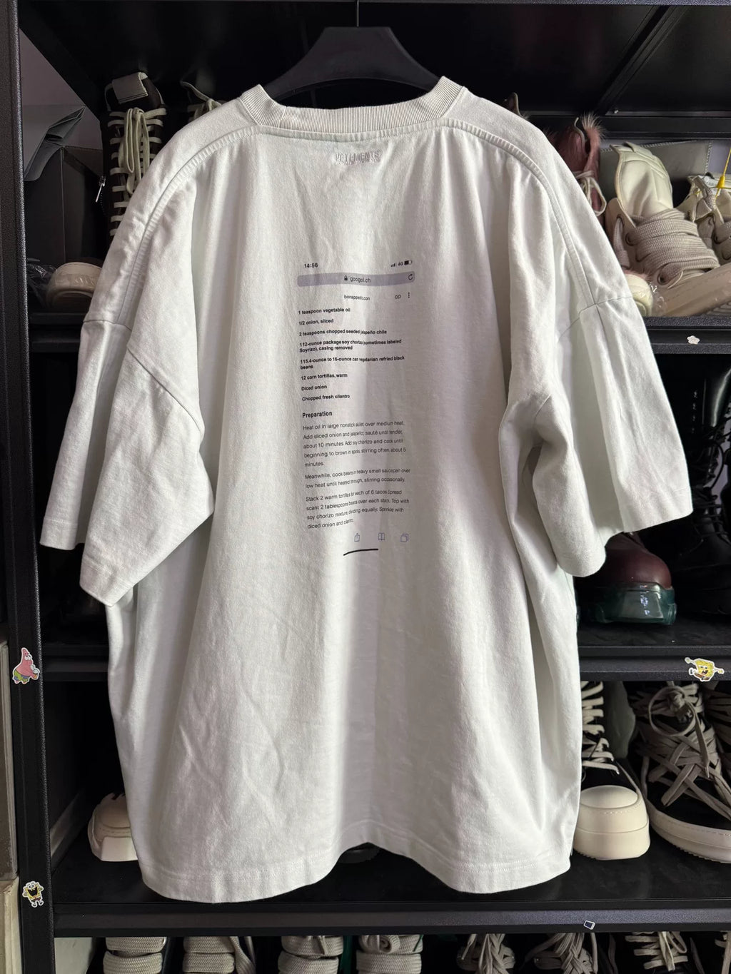 Vetements Vegan Taco short-sleeve T-shirt