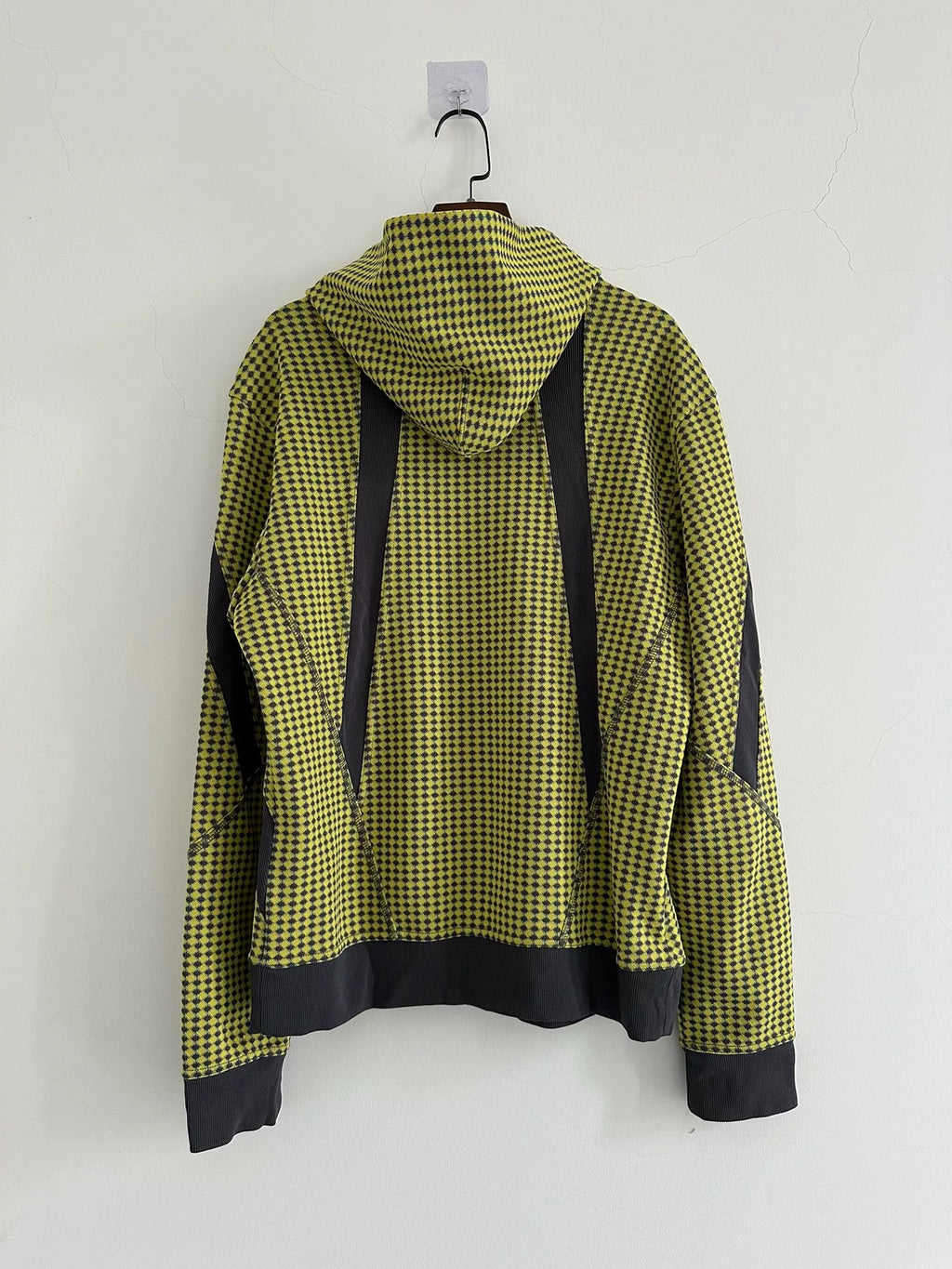 Issey Miyake mainline green plaid pullover sweatshirt