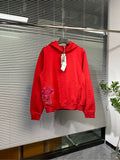 Dior Kenny Scharf Hooded Embroidered Red Hoodie